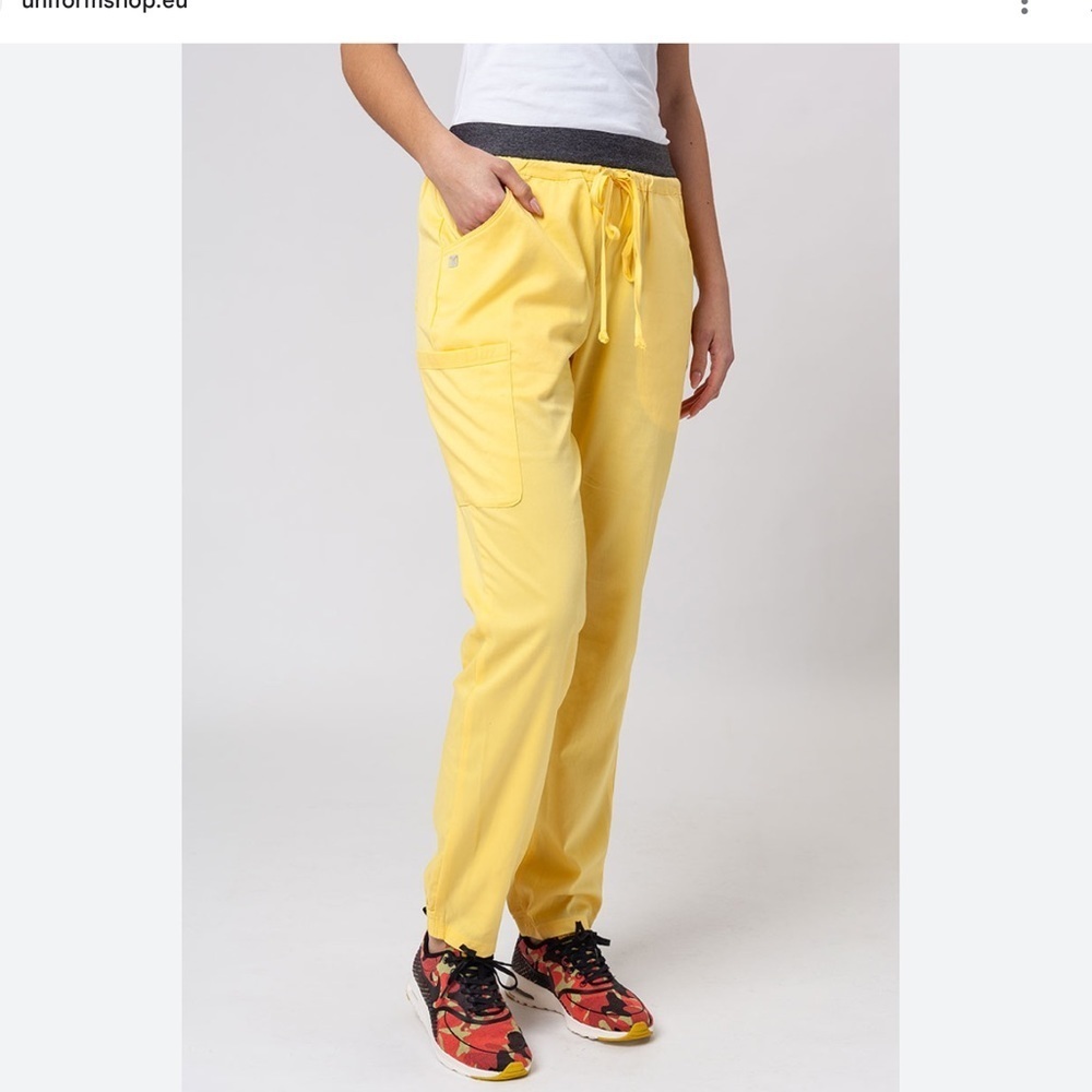 Matrix by Maeven semi jogger scrub trousers sunshine yellow Woman’s 3X - Picture 13 of 13